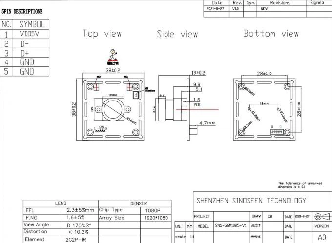 camera Module structure camera Module structure